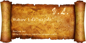Vukov László névjegykártya