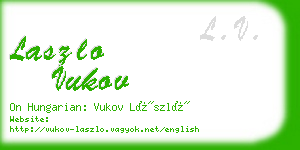 laszlo vukov business card